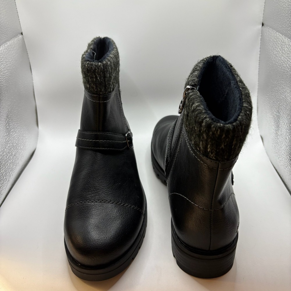 JSport Violet Ankle Boots Womens 10 Black NEW‎